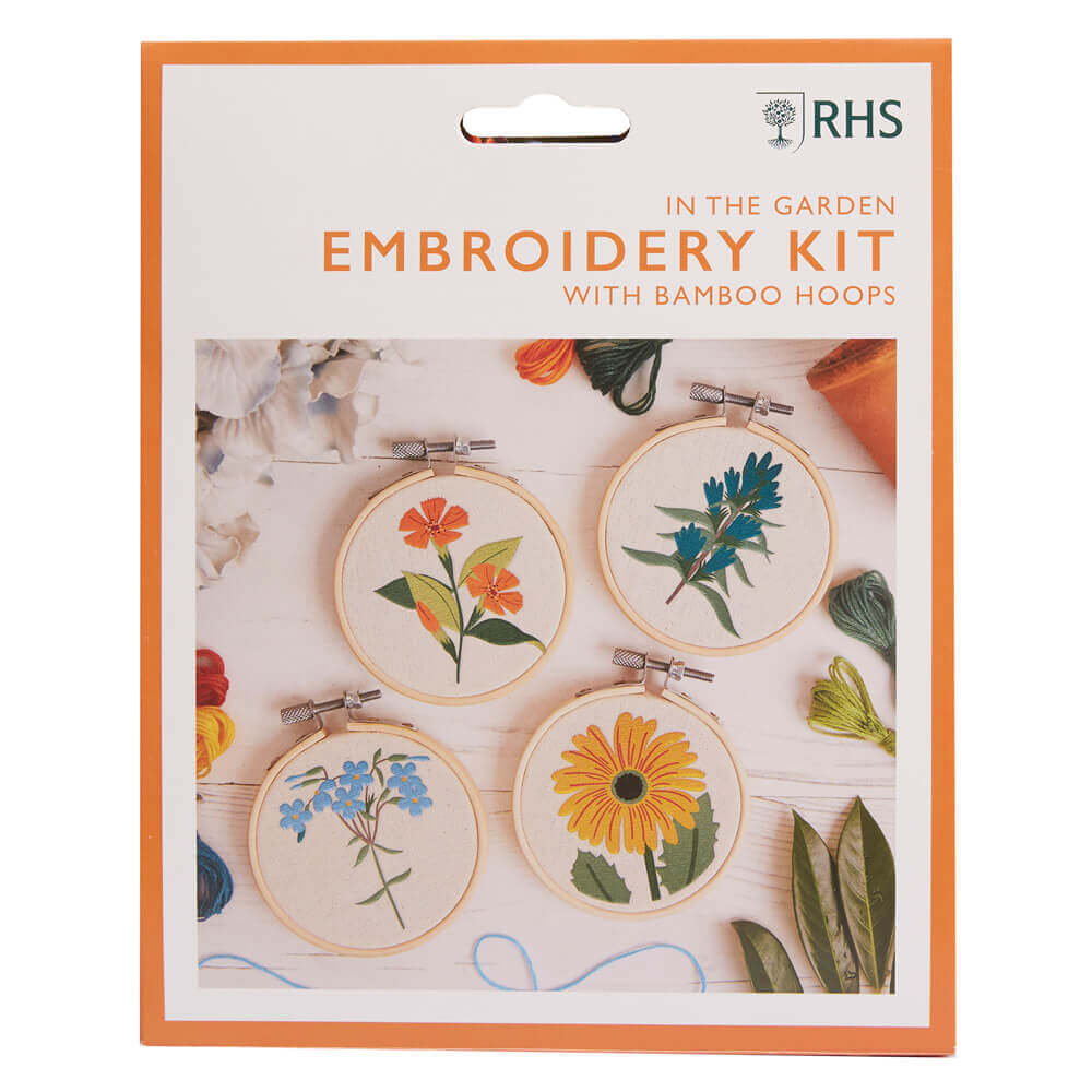 RHS Embroidery Hoop Decoration Kit In the Garden